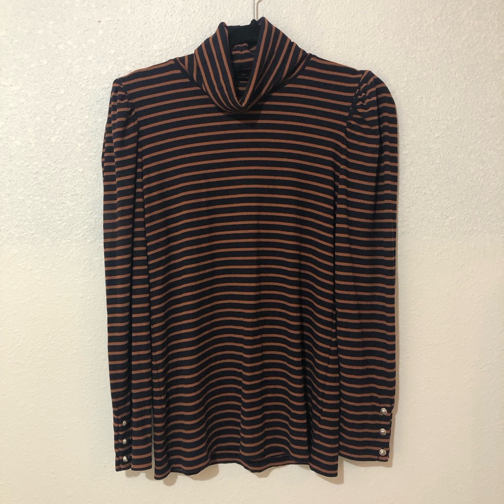 Striped Turtleneck (Brand Unknown)